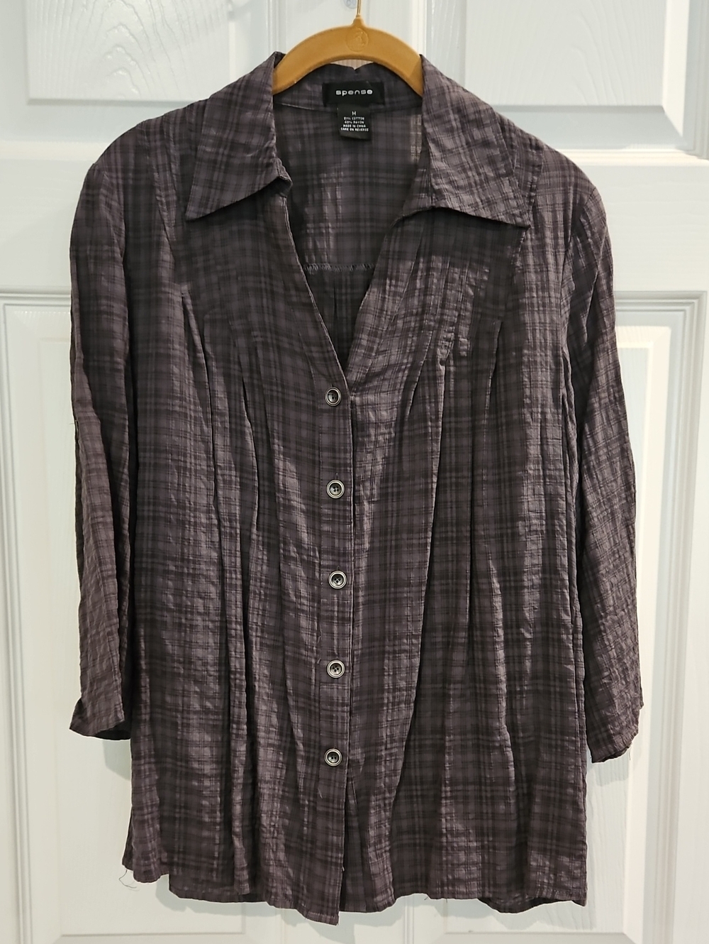 Spence Dark Gray 3/4 Length Sleeves